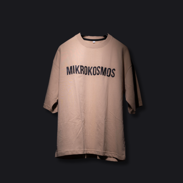 TERRITORY 13 Beige MIKROKOSMOS Oversized T-Shirt - Image 2