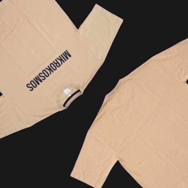 TERRITORY 13 Beige MIKROKOSMOS Oversized T-Shirt - Image 3